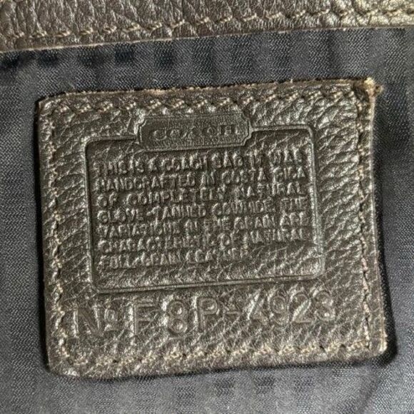 Coach Vintage Sonoma Drawstring Mahogany Pebbled Leather Bucket Bag 1998 #4923 - Picture 9 of 16